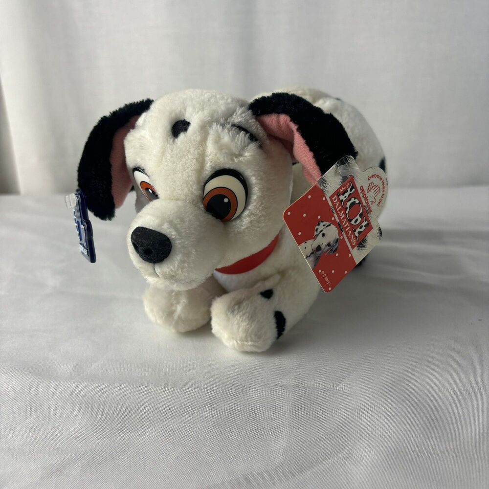 Applause 101 Dalmatians Red Collar 7" Plush Animal With Tags Vintage Playing